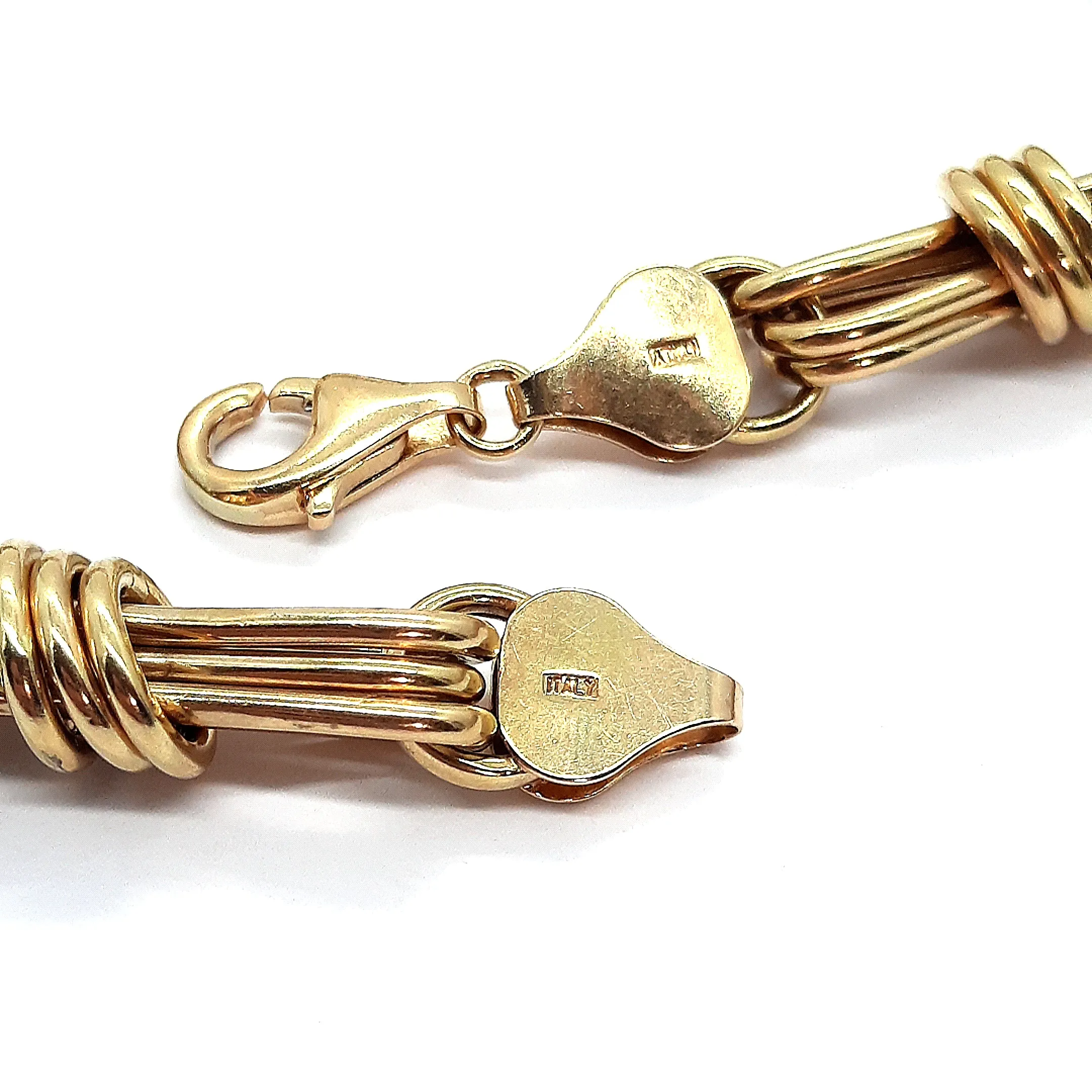 14ct Yellow Gold Bracelet Fancy Link Chain
