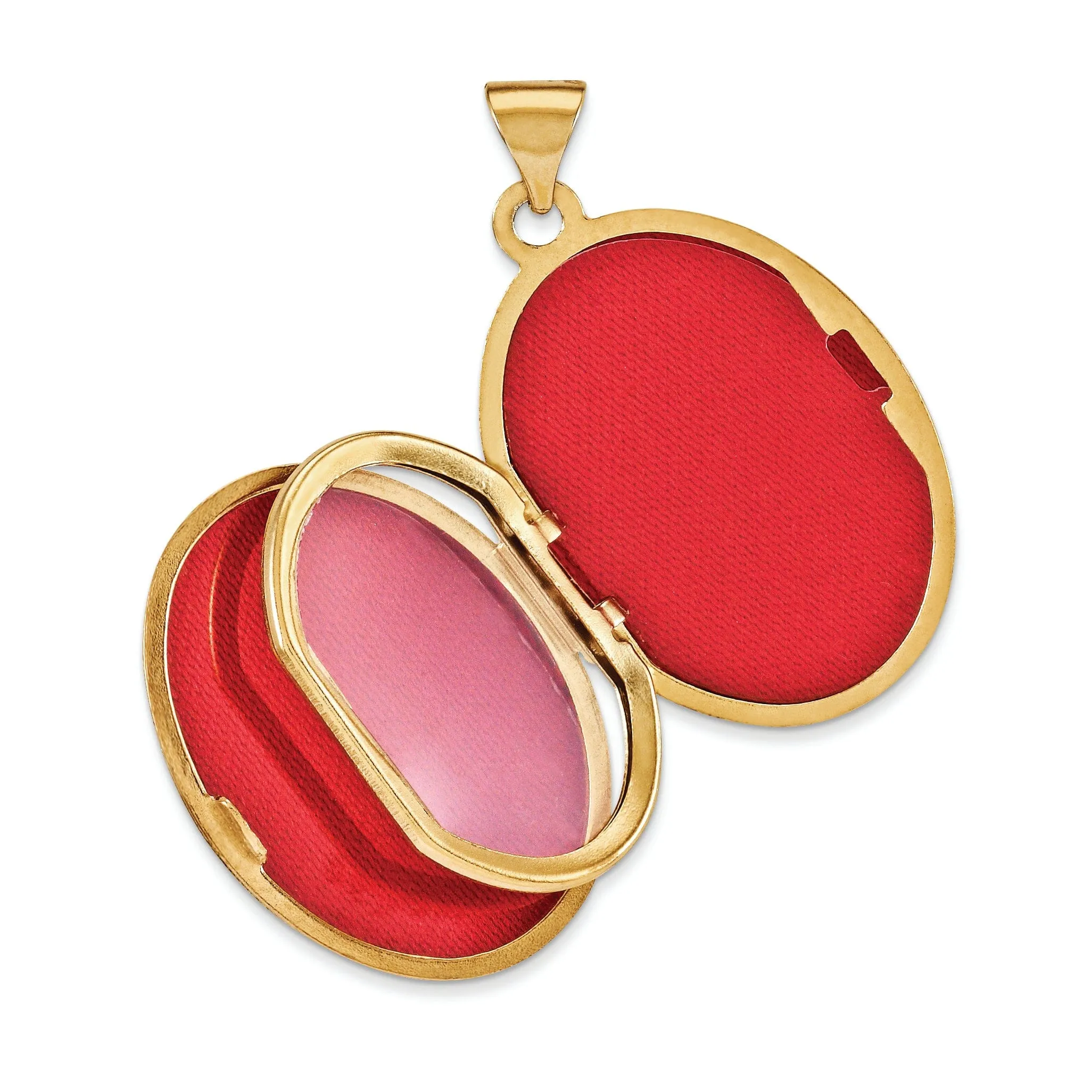 14k Yellow Gold Oval Locket