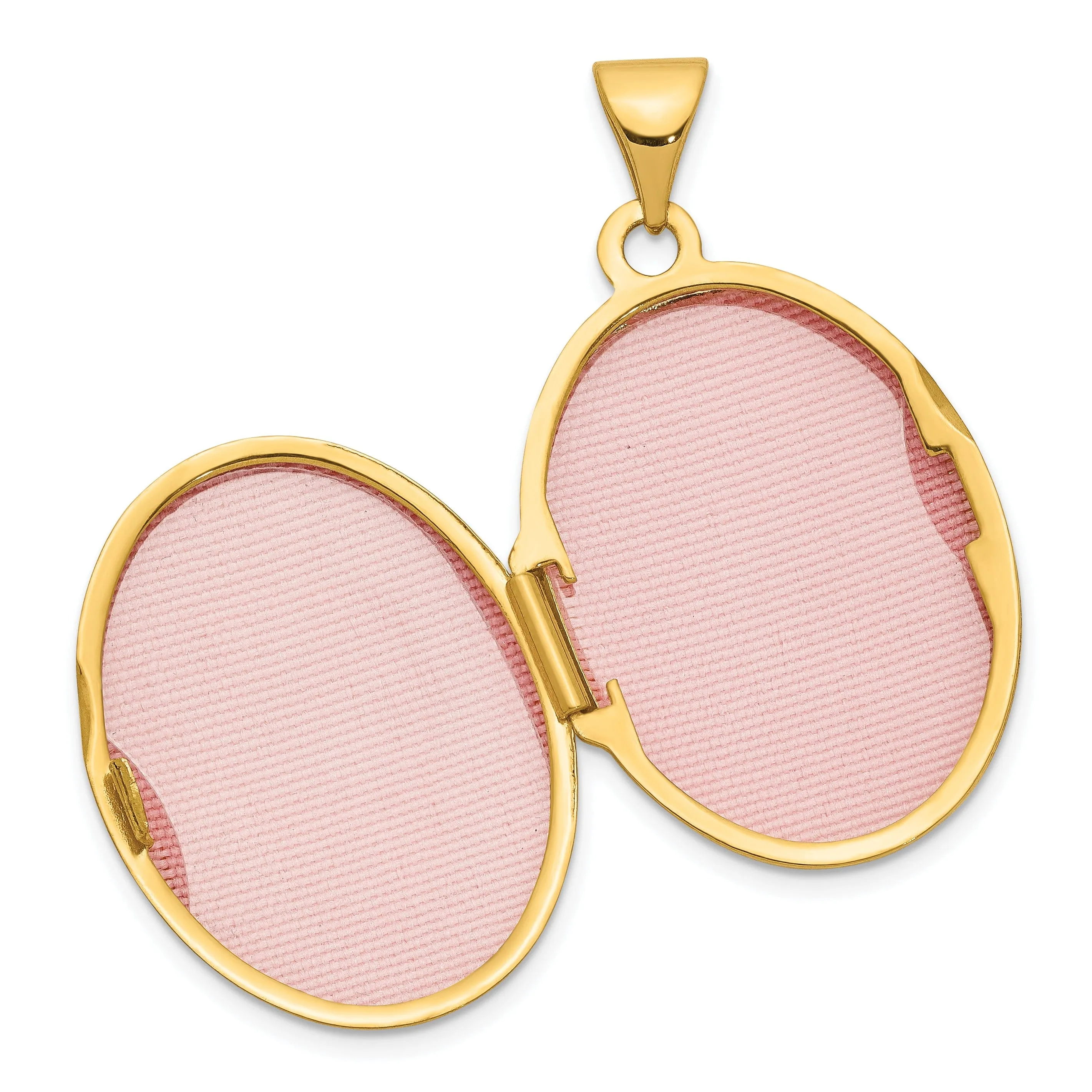 14k Yellow Gold Oval Locket