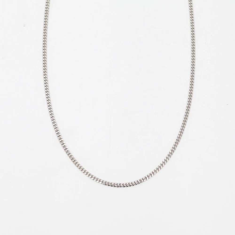 2 mm White Gold Curb Chain