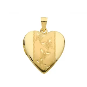 9ct Yellow Gold Heart Locket PN1103