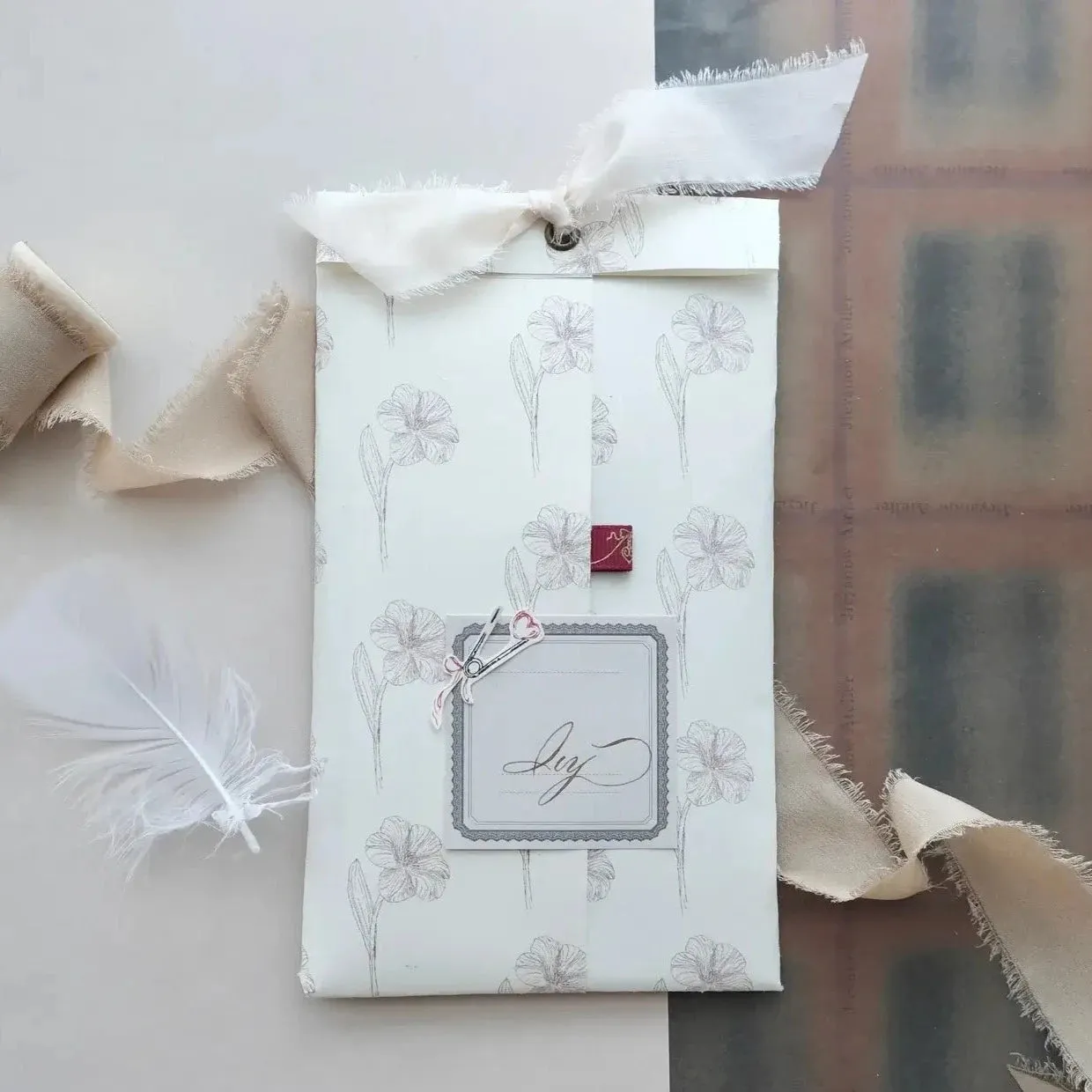 A Love Story Rubber Stamp