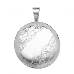 Acotis Silver Locket Round G6939