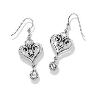 Alcazar Heart Glint French Wire Earrings