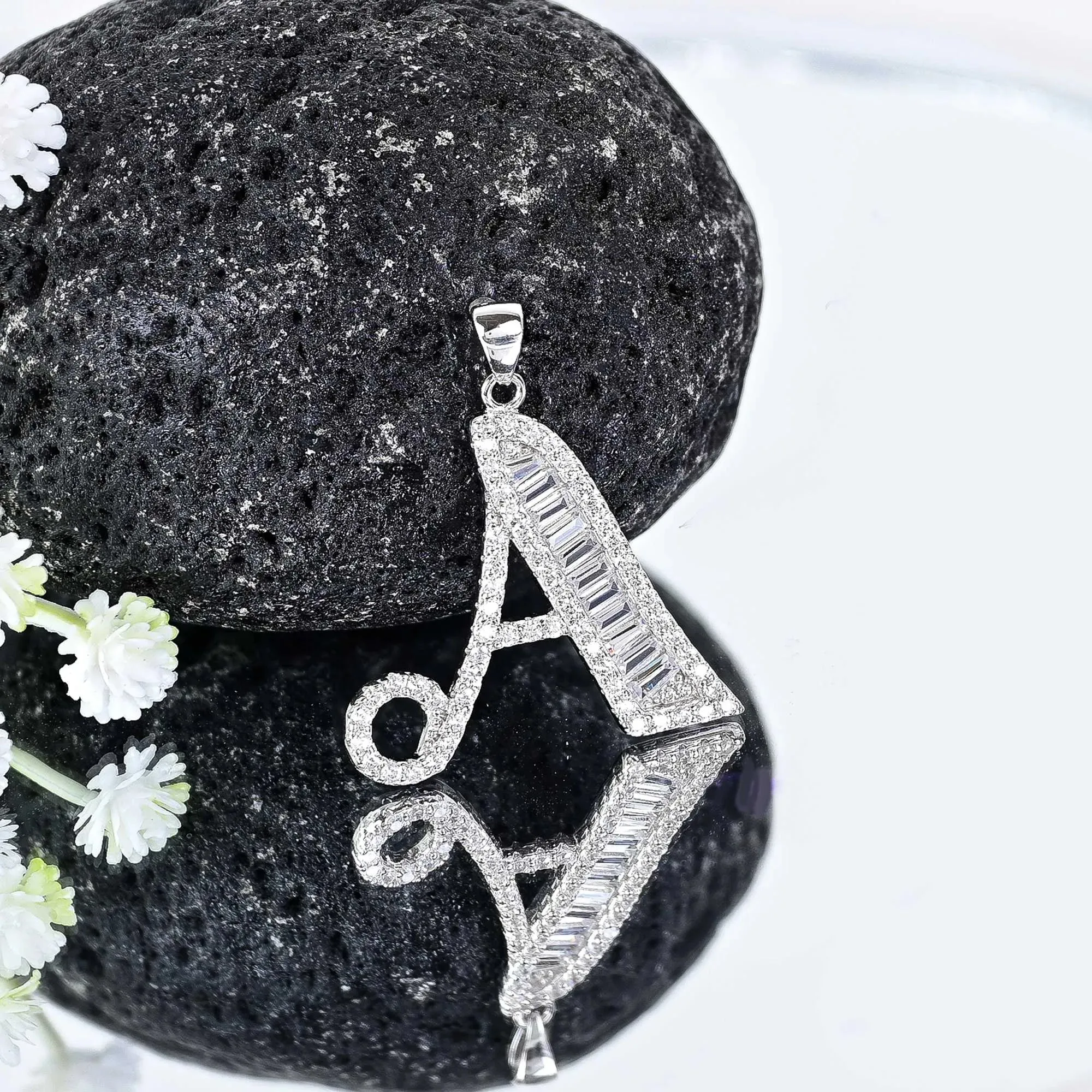 Alphabet A Unisex Locket