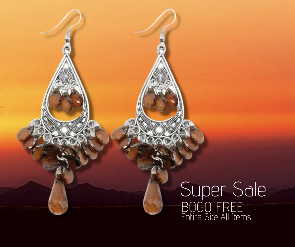 At Twilight Brown Earring