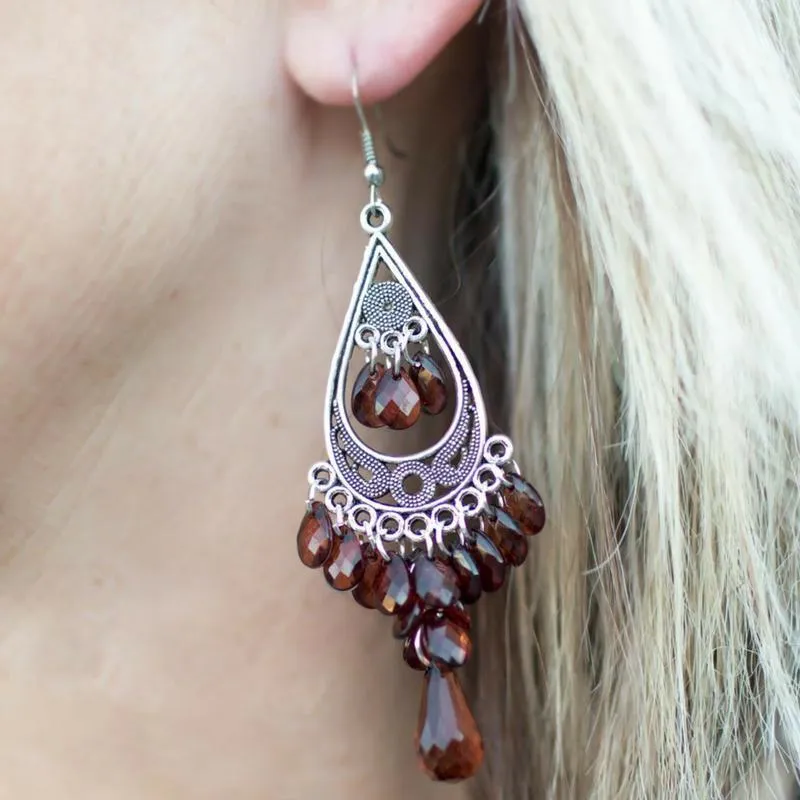 At Twilight Brown Earring