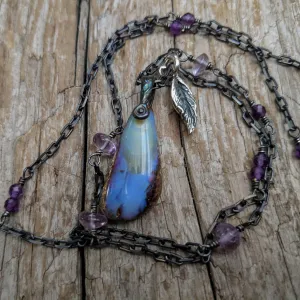 Australian Koroit Boulder Opal Necklace