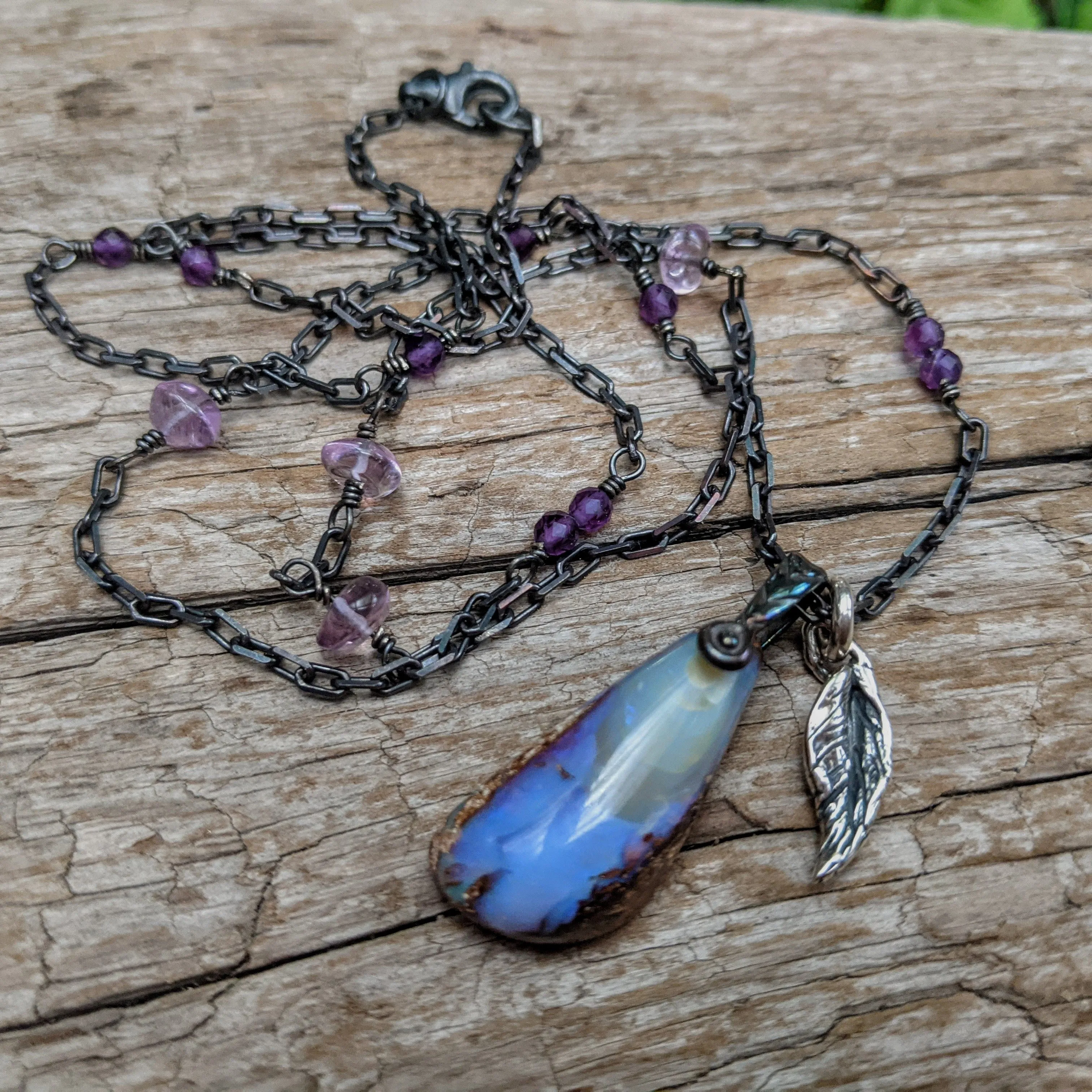 Australian Koroit Boulder Opal Necklace