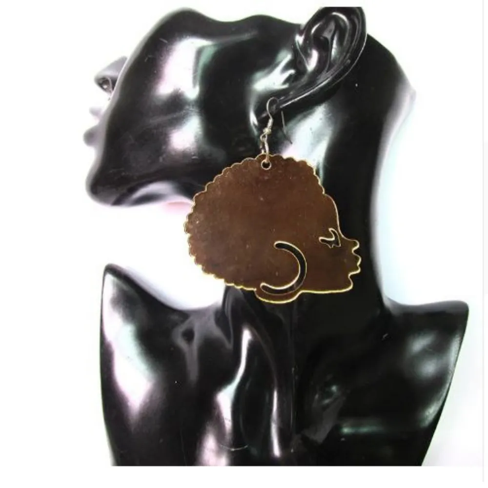 Ayanna African Afro Shape Acrylic Earrings | Ethnic Earring