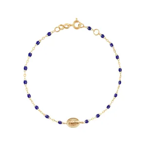Baby Madone Charm Classic Gigi Lapis bracelet, Yellow Gold, 5.1"