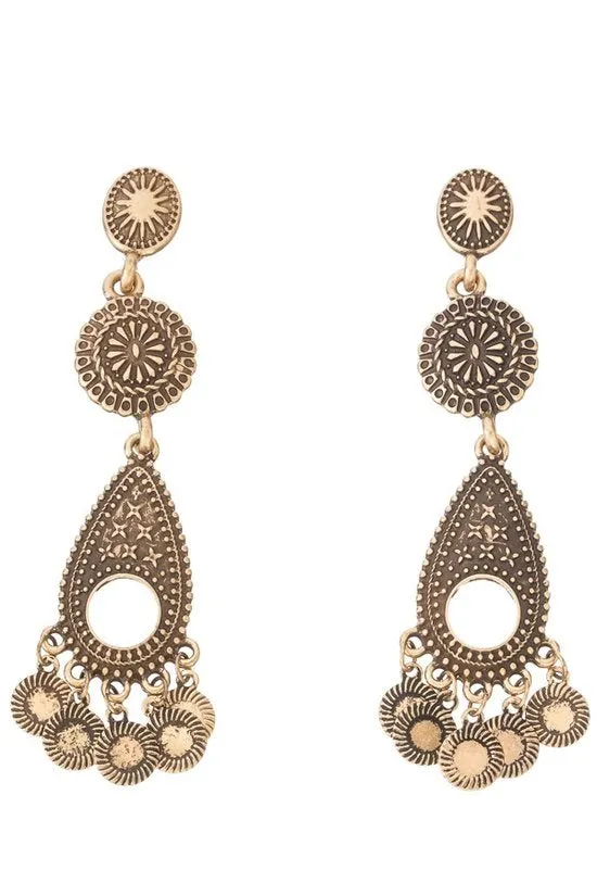Bohemian Design Drop Earrings