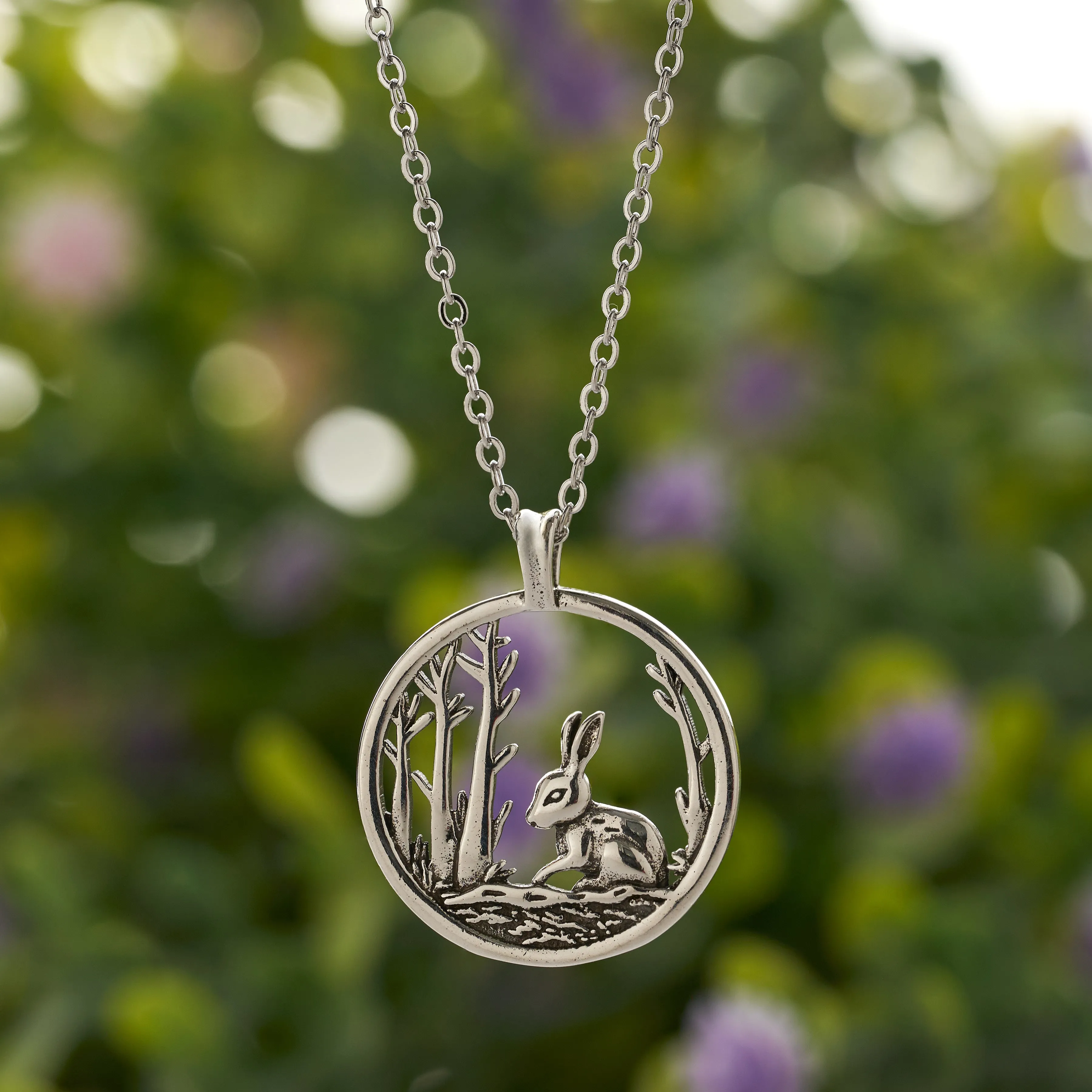 Bunny in the Woods Necklace
