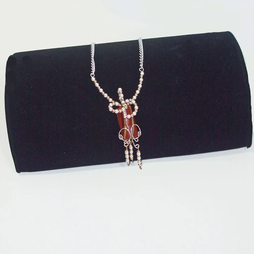 Caltha, Angel Made by Hand, Beaded Pendant, Necklace