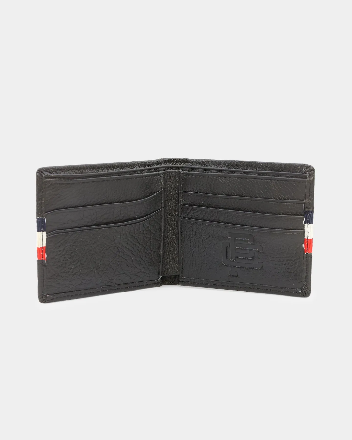 Carre Classic Wallet and Keychain Set Black/Red/White