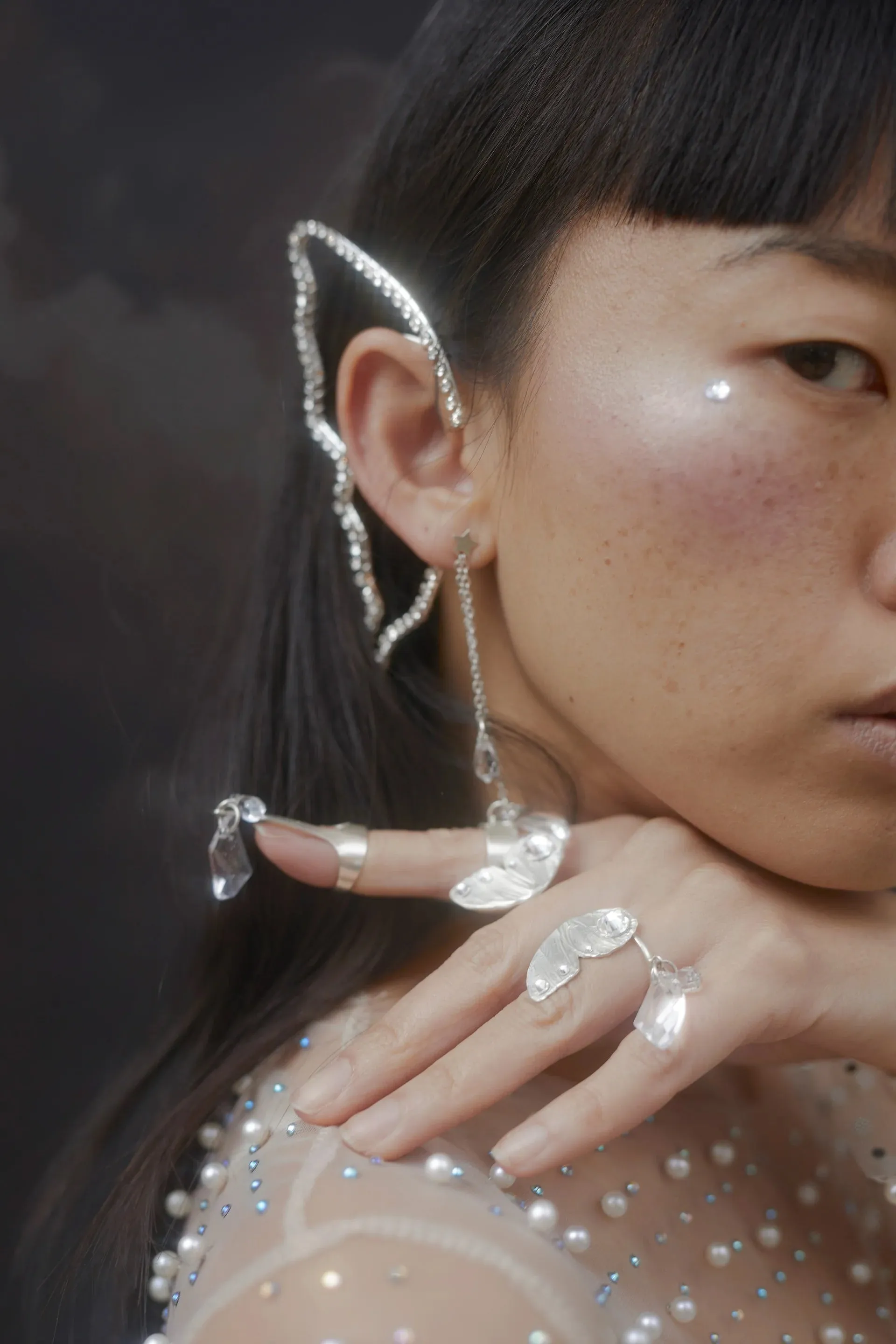Chandi Star Earrings by Stonehart
