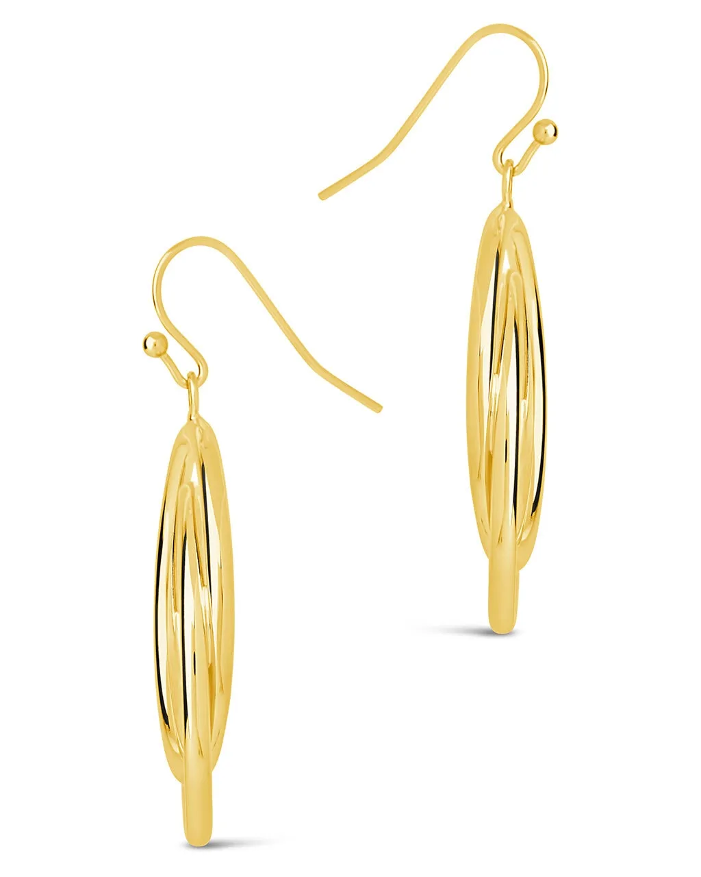 Claudie Interlocking Circle Dangle Earrings