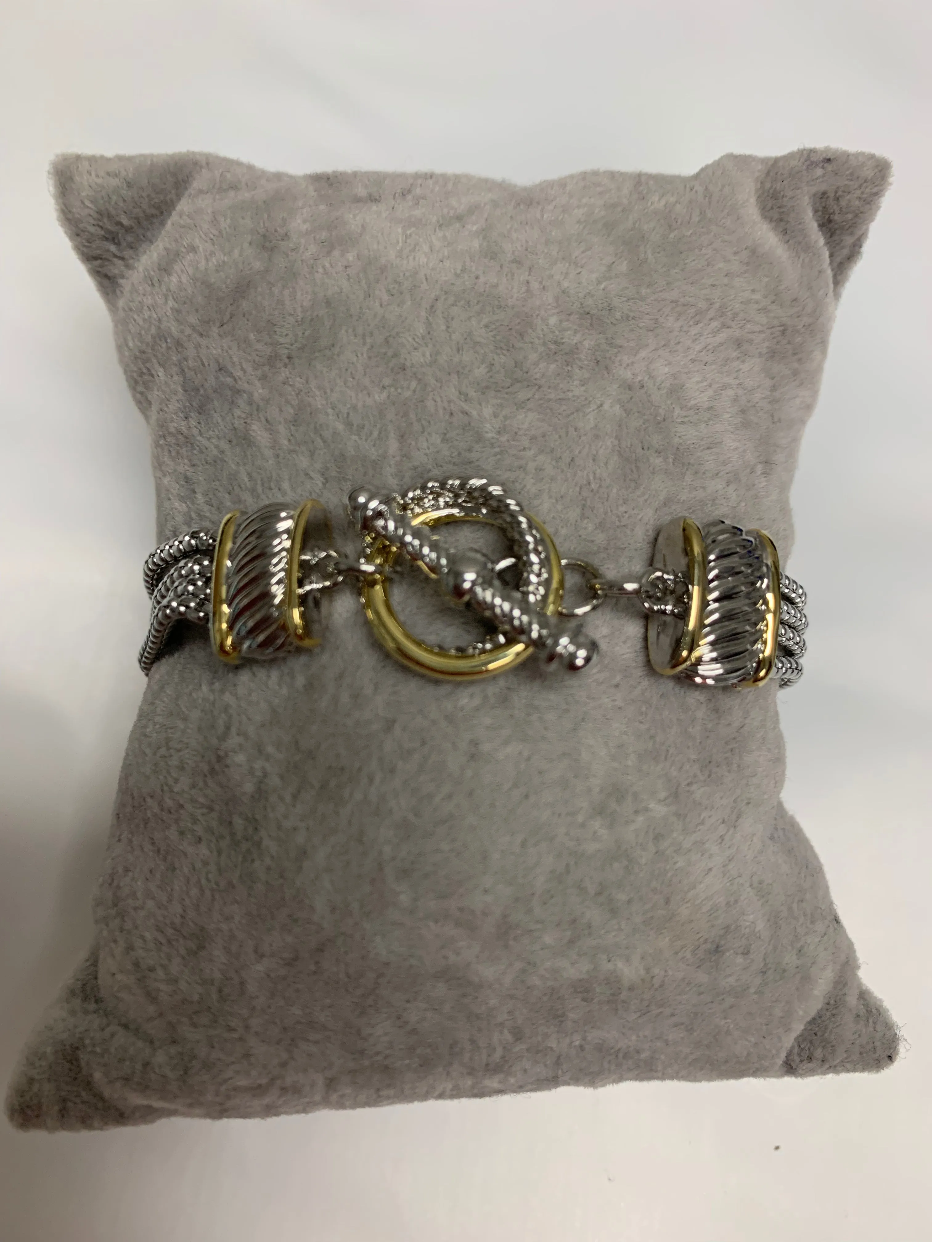 Crystal And Chain Bracelet