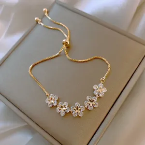 Crystal  Cubic Zirconia Pendant Bracelet