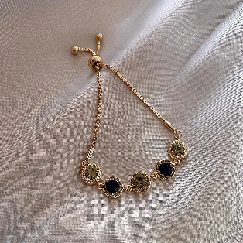 Crystal  Cubic Zirconia Pendant Bracelet