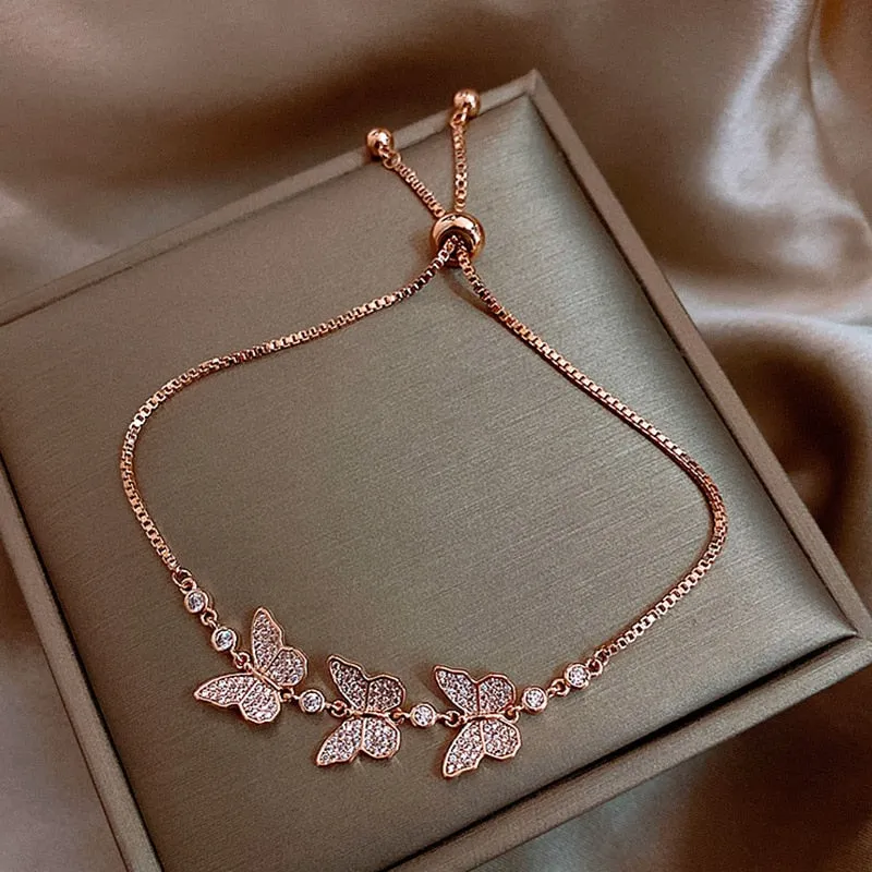 Crystal  Cubic Zirconia Pendant Bracelet