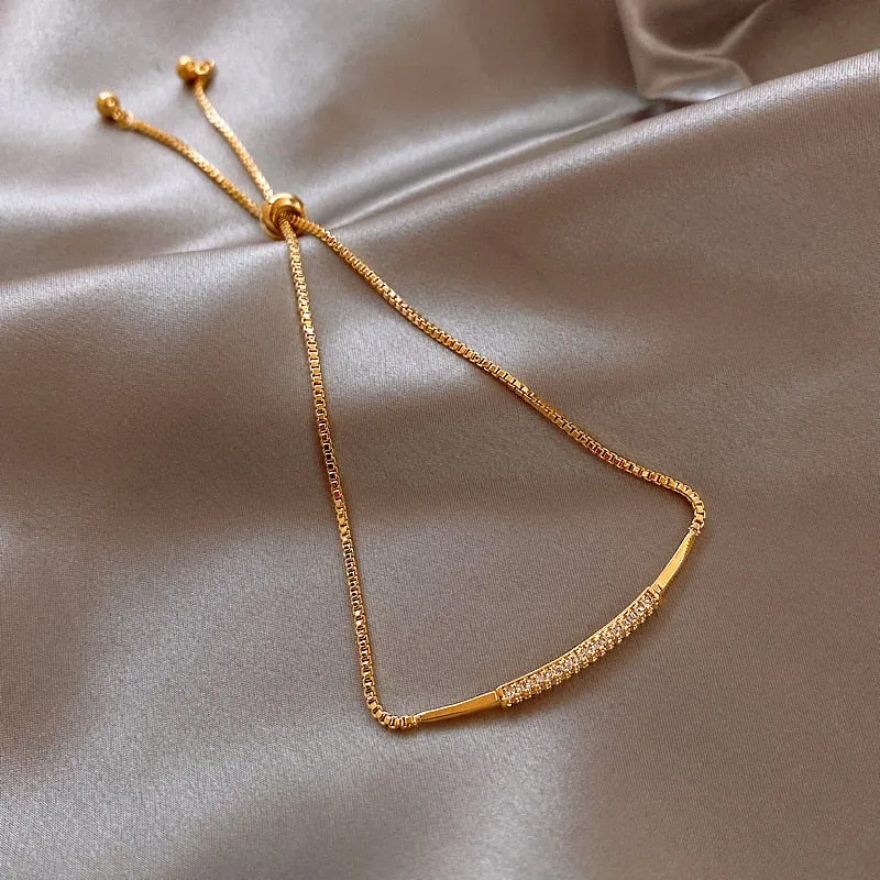 Crystal  Cubic Zirconia Pendant Bracelet