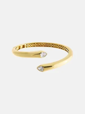 CZ Open Claw Bangle Bracelet