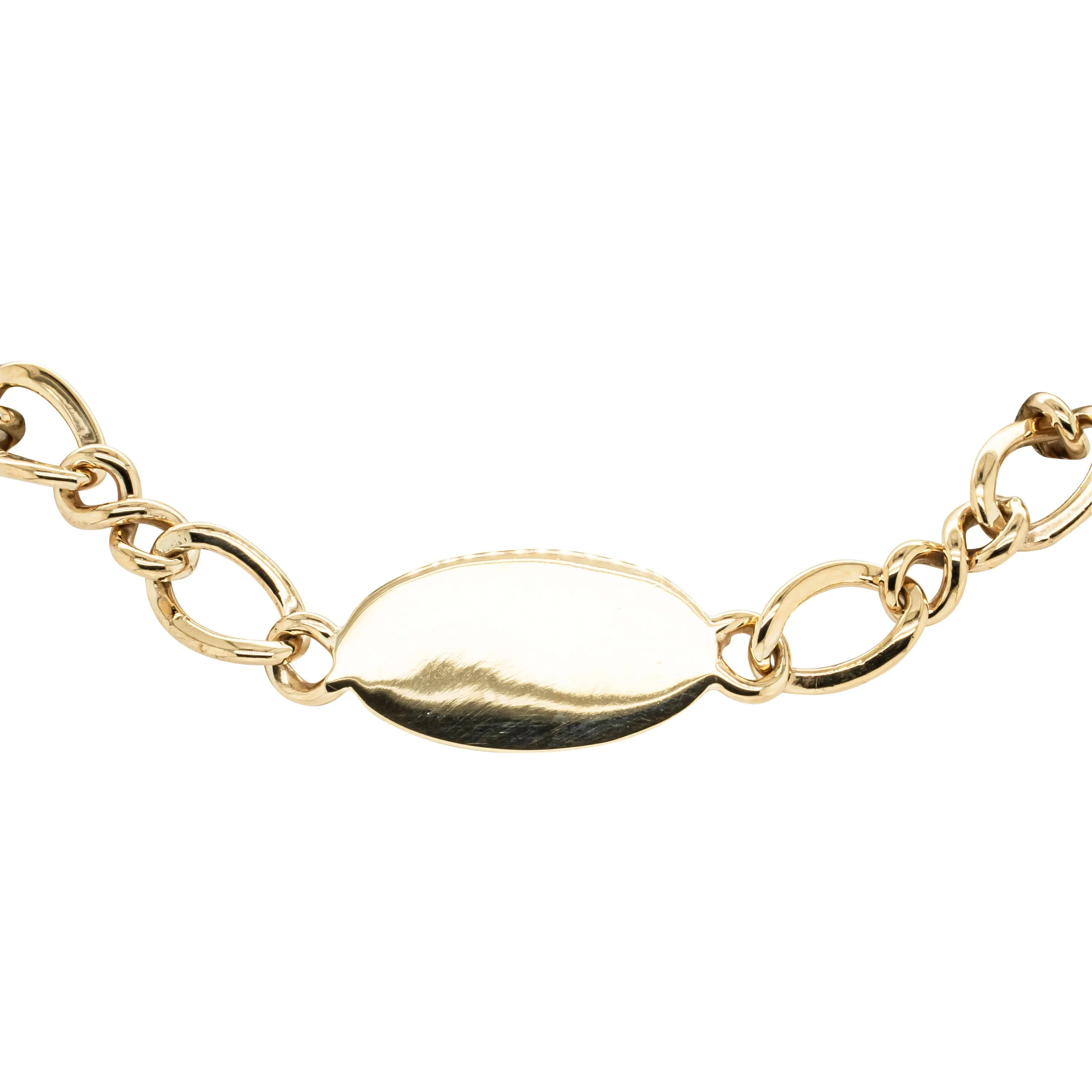 Deja Vu 9ct Yellow Gold ID Bracelet