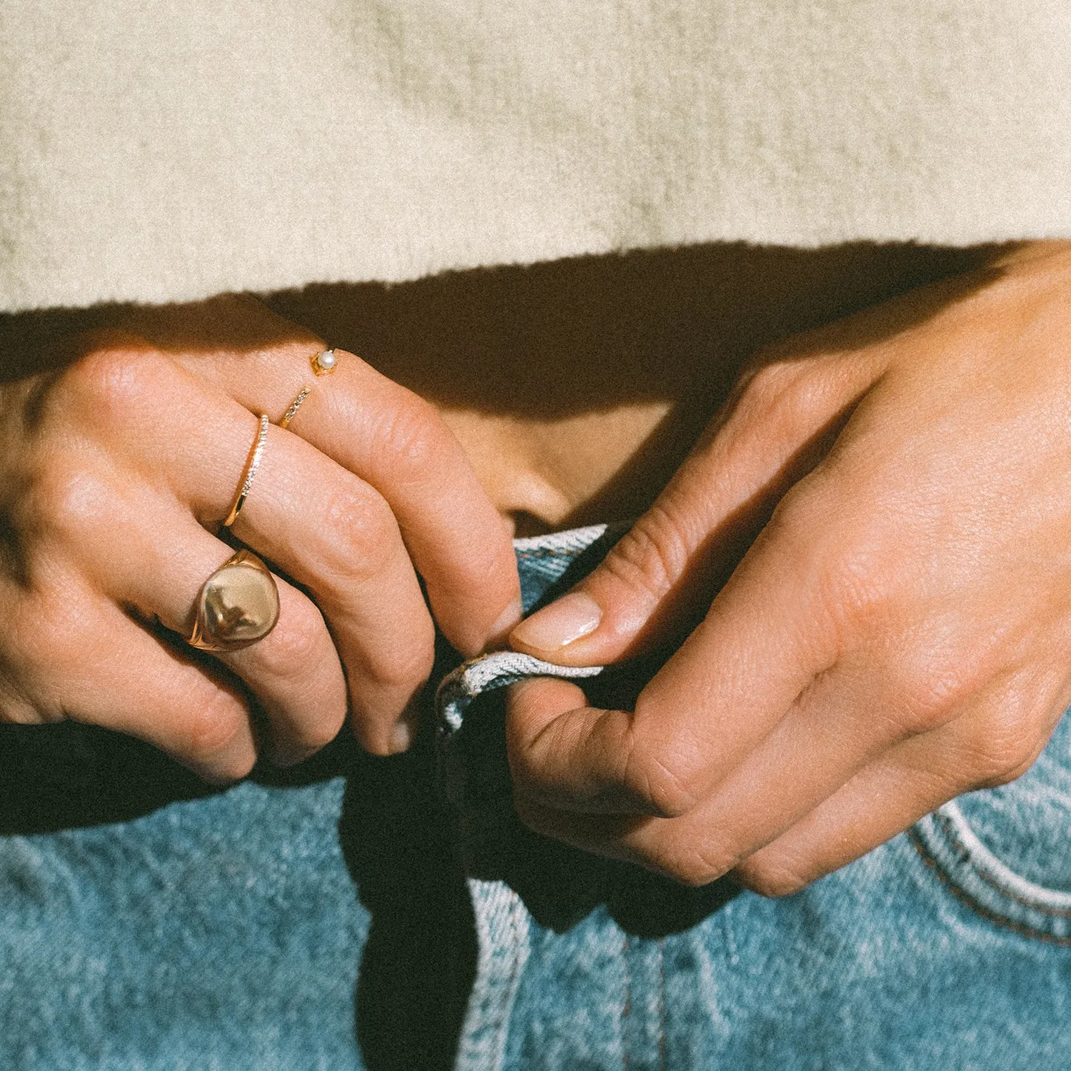 Demi Glint Ring | Gold