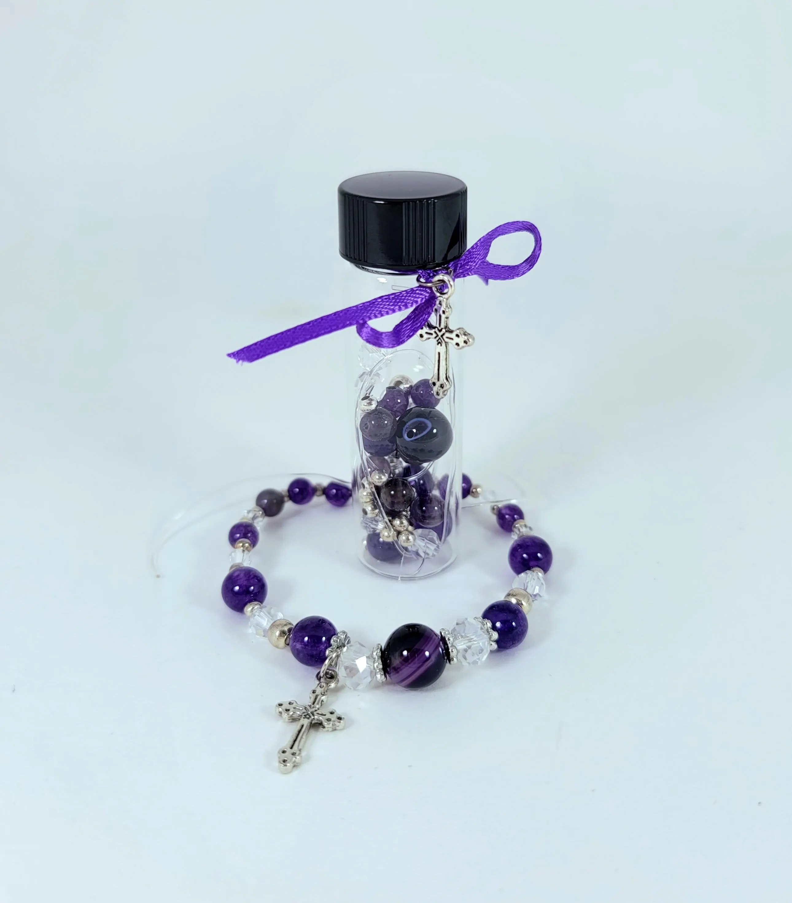 DIY Gems & Stones Beaded Bracelet