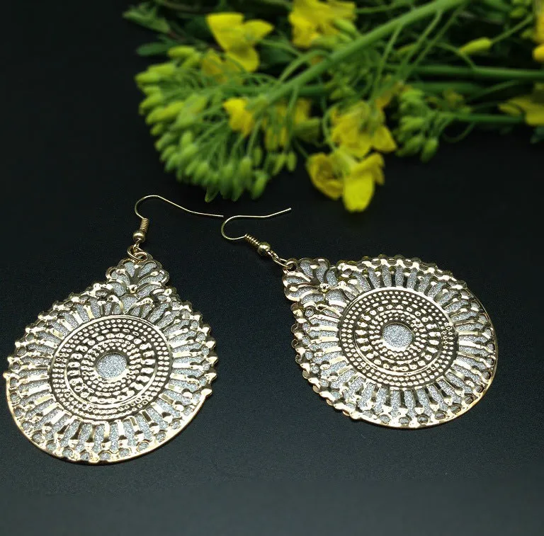 Double Frosted Star Fashion Earrings - Vienna Verve Collection
