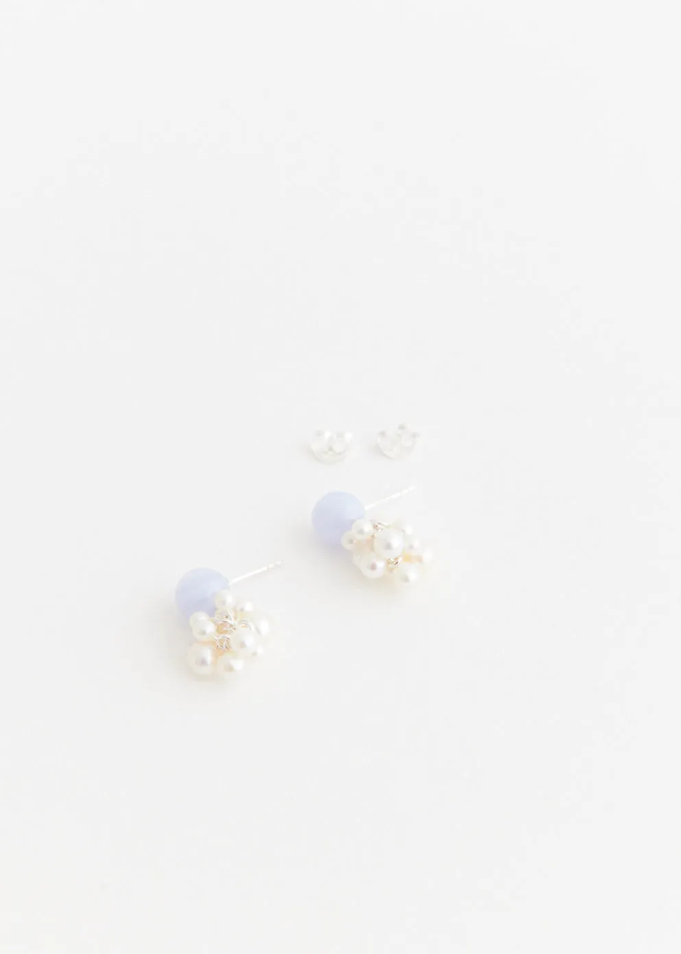 Earrings With Blue Lace Agate