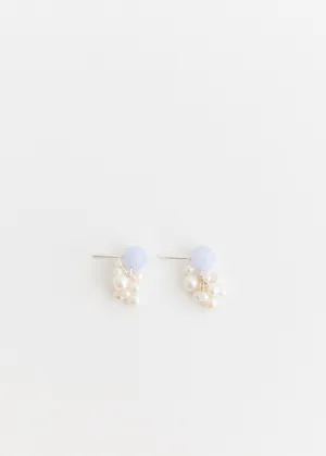Earrings With Blue Lace Agate