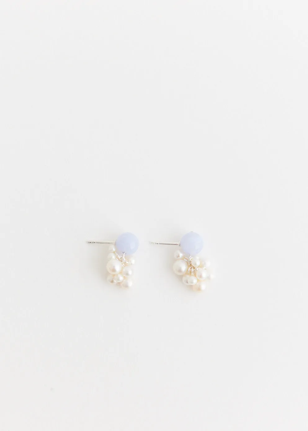Earrings With Blue Lace Agate