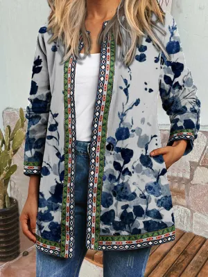 Ella - Retro Style Printed Cardigan