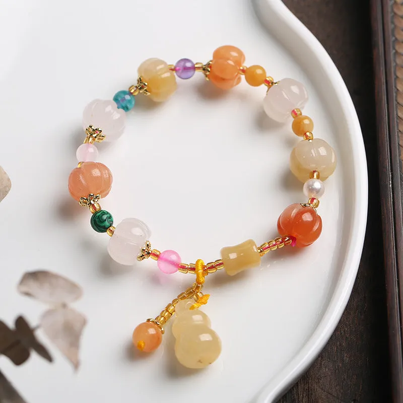 Ethnic Style Pumpkin Beads Bracelet