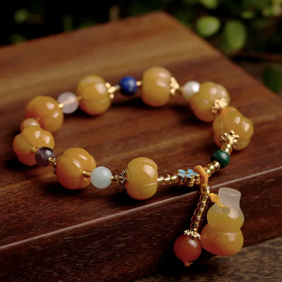 Ethnic Style Pumpkin Beads Bracelet