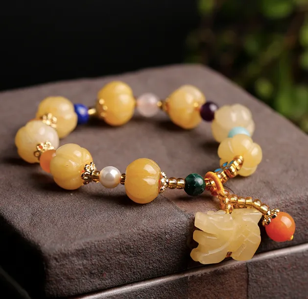 Ethnic Style Pumpkin Beads Bracelet