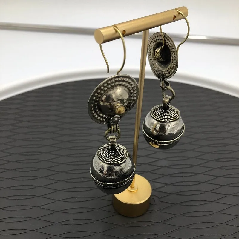 Ethnic Turkmen Dangle Earrings