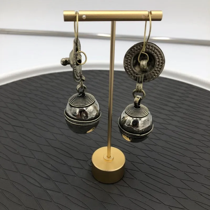 Ethnic Turkmen Dangle Earrings