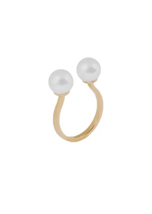 Filo Di Luna Pearl Gold Ring