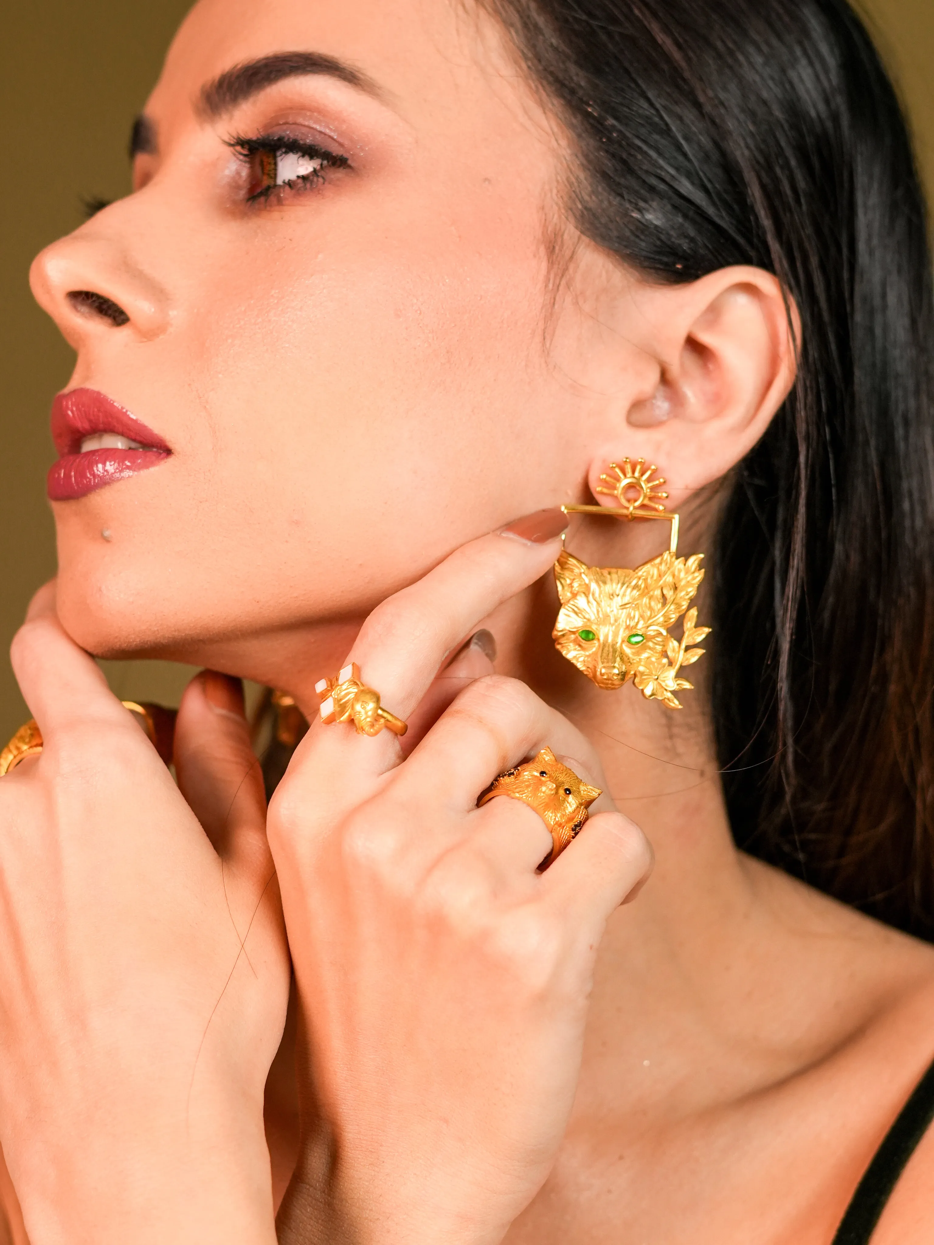 Fox Fluer Earrings