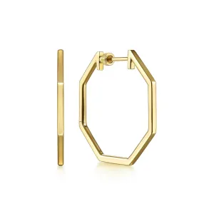 Gabriel & Co. Geometric Classic Hoop Earrings