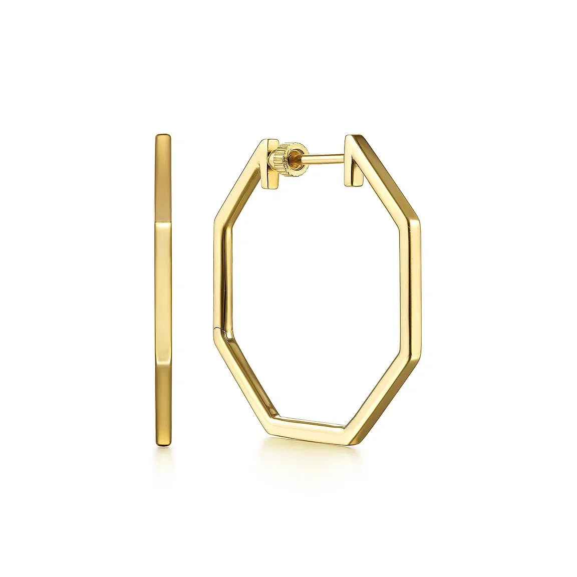 Gabriel & Co. Geometric Classic Hoop Earrings