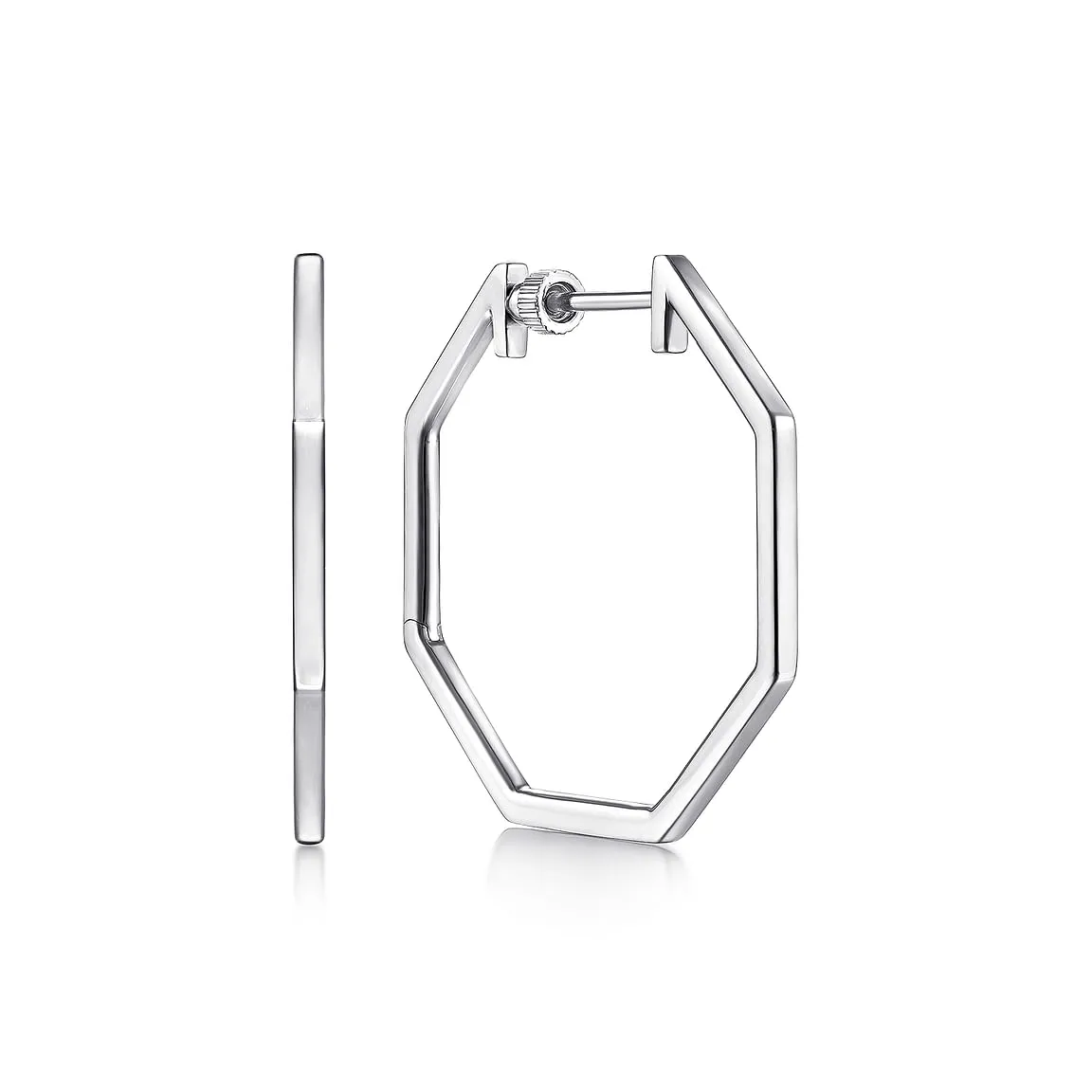 Gabriel & Co. Geometric Classic Hoop Earrings