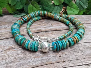 Genuine Turquoise Boho Necklace