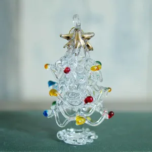 Glass Christmas Tree Decoration