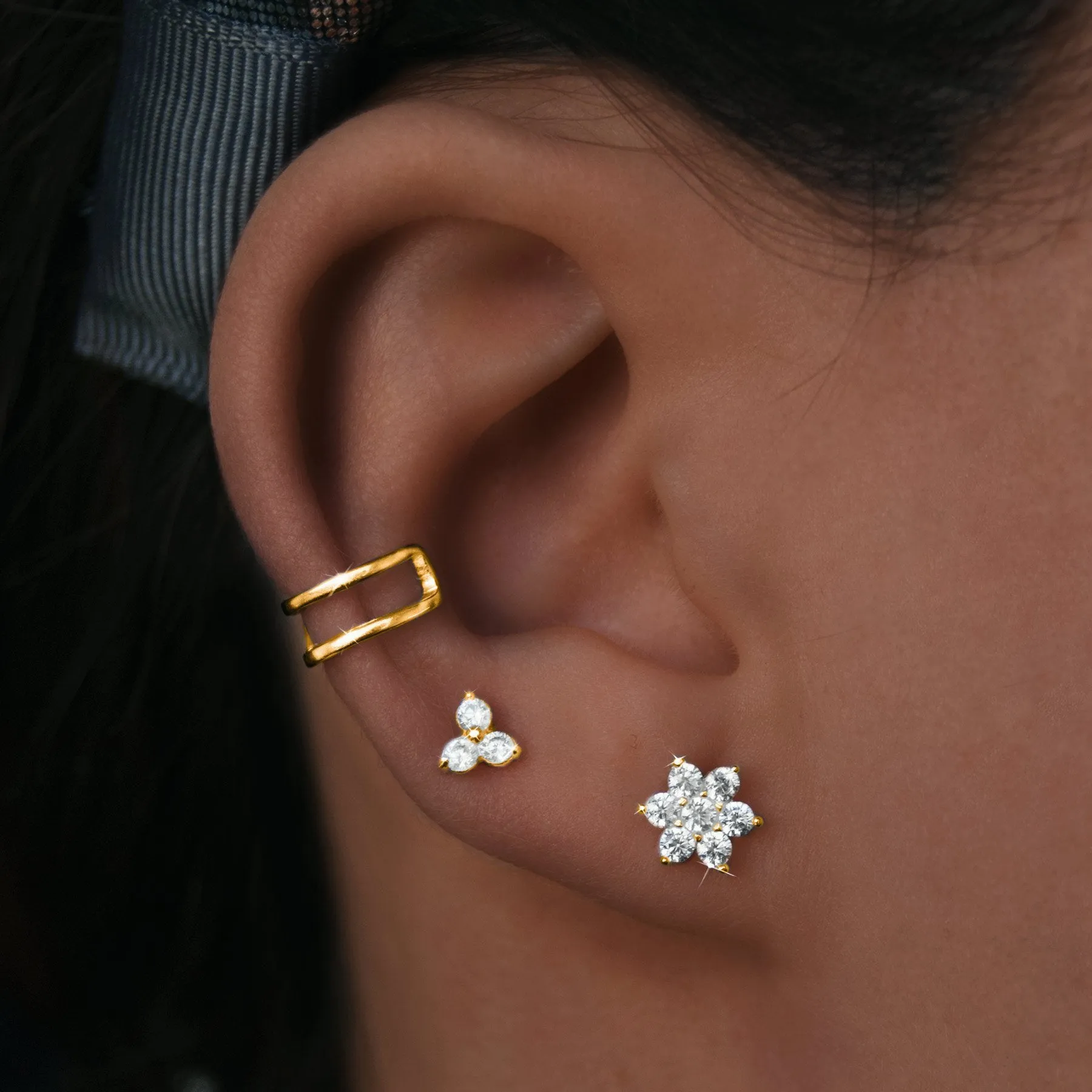 Glint Gold Single Earring