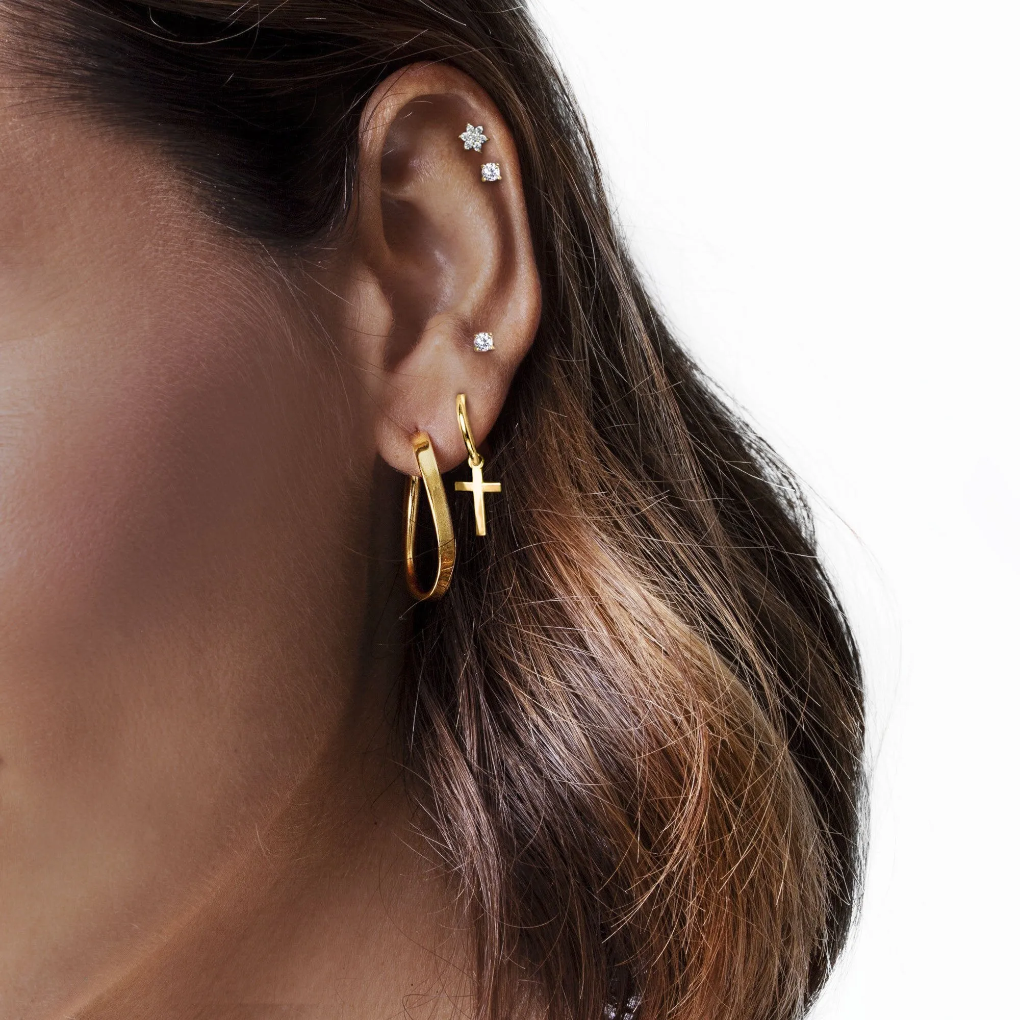 Glint Gold Single Earring