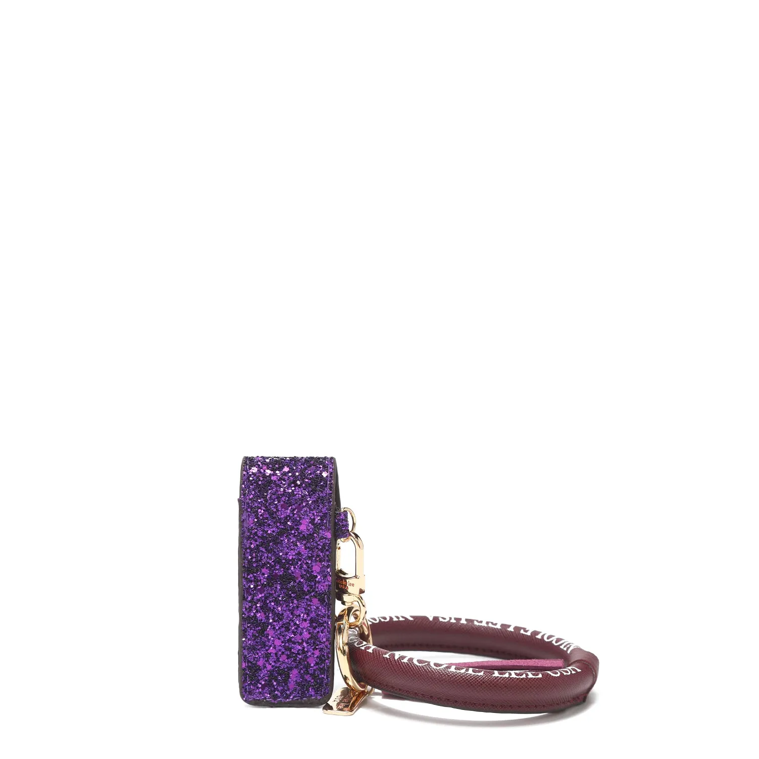 GLITTER LIPSTICK CASE WRISTLET KEYCHAIN